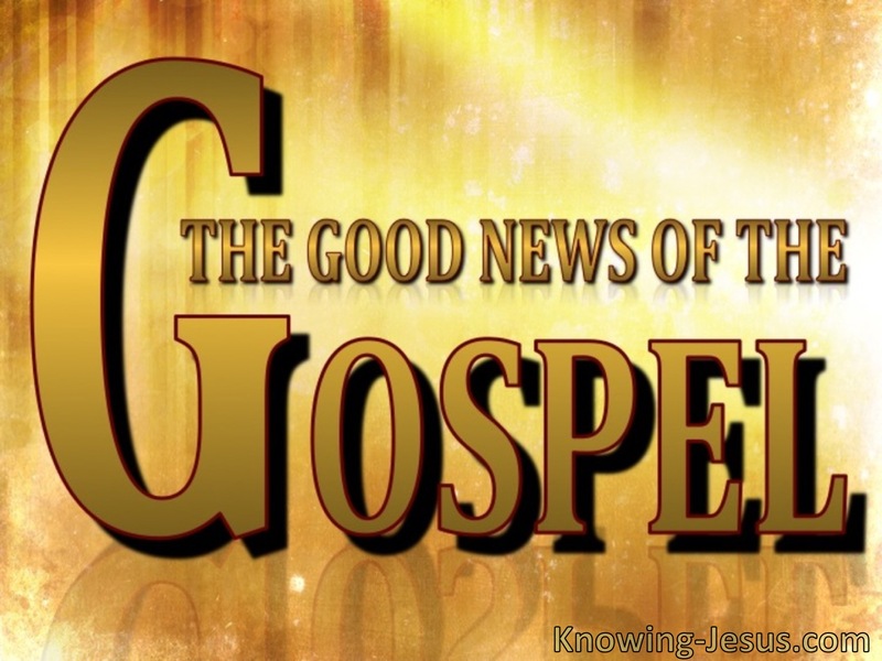 The Good News of the Gospel (devotional)10-01 (yellow)